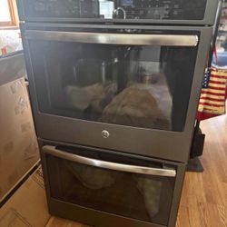 GE electric convection double oven
