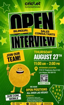 Cricket Wireless Open Interviews