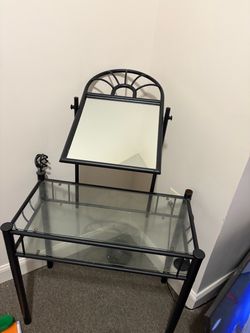 Vanity with mirror