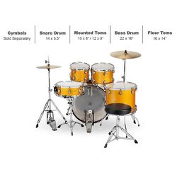 Brand New In Box Sound Percussion Labs 5PC Unity II All In One Drum Set