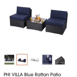 Phi Villa Patio Furniture . Bought It Last Year Barely Used It. Moving And No Longer Need The Set .originally $335!