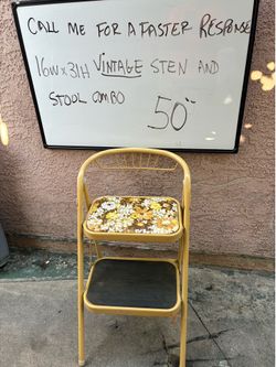 Vintage stool and step
