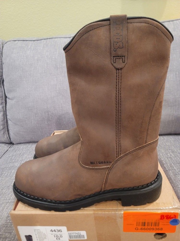 Red Wing 4436 Supersole 11" Waterproof Safety Toe Metguard Pull-On Boot Size 10EE
