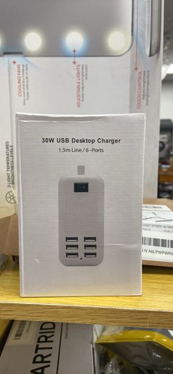 30W 6-Port USB Desktop Charger