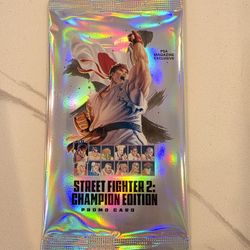 Street Fighter 2 PSA Exclusive Championship Edition Promo Pack Sealed Promo Card