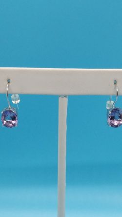 Beautiful purple .925 earrings