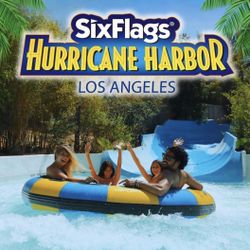 4 Tickets To Six Flags Hurricane harbor 