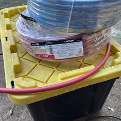 Almost Full Rolls Of Apollo PEX Pipe Blue And Red