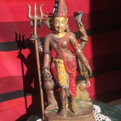 Ardhanarishvara - bronze - Shiva Parvati - Shiva Shakti statue / murti