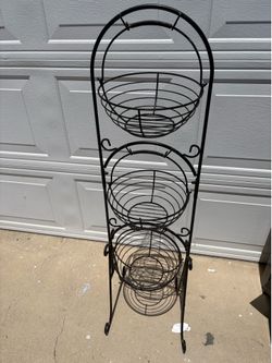 Fruit stand three tier