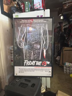 π¬ Friday the 13th β Vintage Movie Poster β Framed