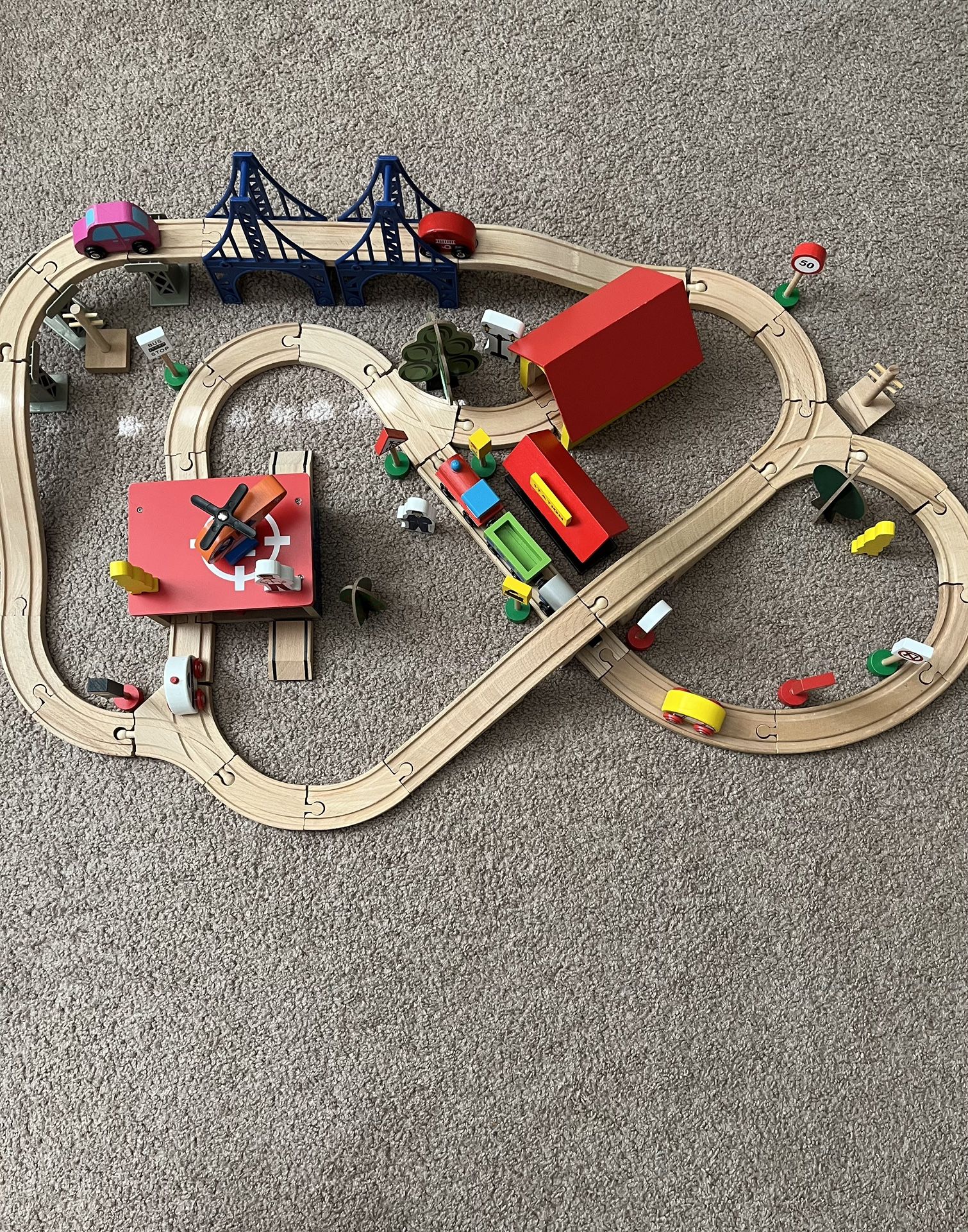 Wooden Train Set