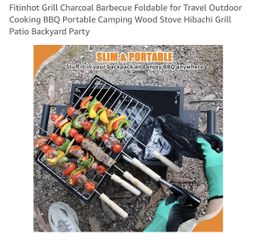 Portable charcoal grill