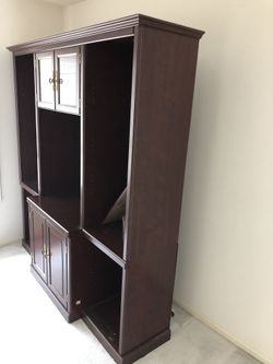 Sauder entertainment center.