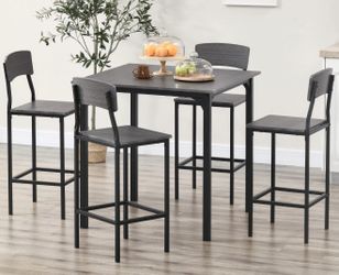 Counter Height Bar Table Only Square Kitchen Table Grey