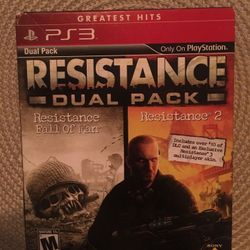 Sony PlayStation ps3 resistance dual pack
