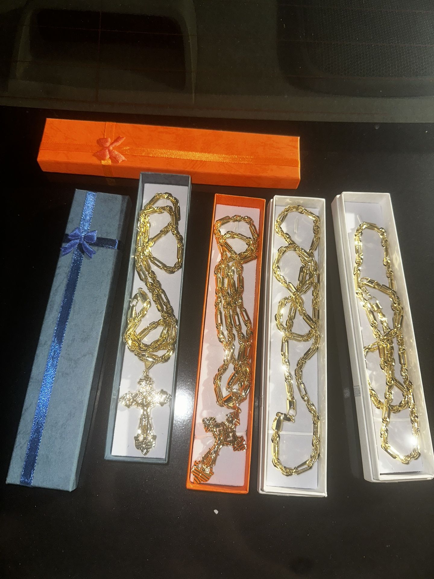 14K Gold Filled Milano Chain Set