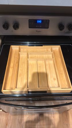 Bamboo silverware organizer