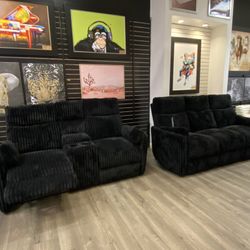Black Recliners 2 PCs Set $1600 
