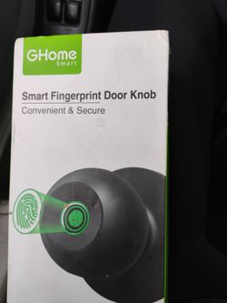 Smart fingerprint reader door knob