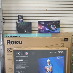 Tcl 55" Smart tv vibrant high brightness colors Cash offer