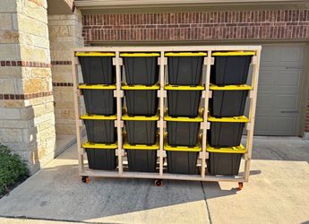 Storage tote rack
