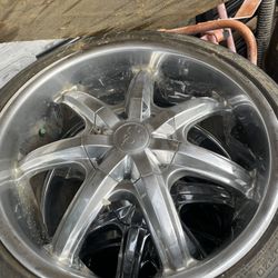 20 In Front And 22 In Back New Tires 