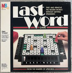 Last Word Game - Vintage 1985