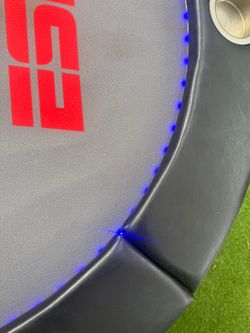 ESPN Folding Poker Table – LED Lights & Cup Holders