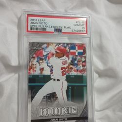 PSA 10 Gem Mint 2018 Leaf Juan Soto Rookie Card 