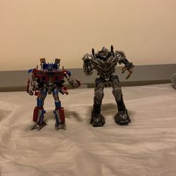 Megatron and Optimus Prime (both transformable)