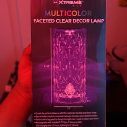 Multicolor Clear Decor Lamp