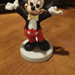 Vintage Disney Mickey Mouse Tuxedo Ceramic Figurine 