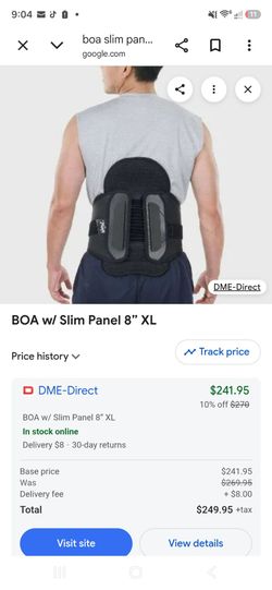 BOA Slim Panel 8" XL Back Brace