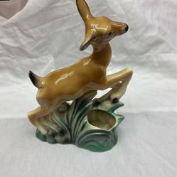 Vintage Mid Century Ceramic Deer Planter