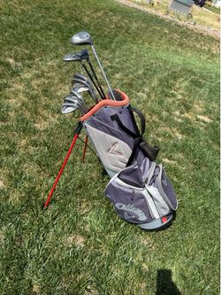 GOLF SET Callaway Bag & Driver Orlimar 3 & 5 Fairway Tommy Armour 3-PW Wilson Putter Balls Tees