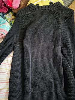 Black Chunky Knit Sweater M