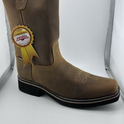 Establo Leather Boots Brown Size 9.5 Men