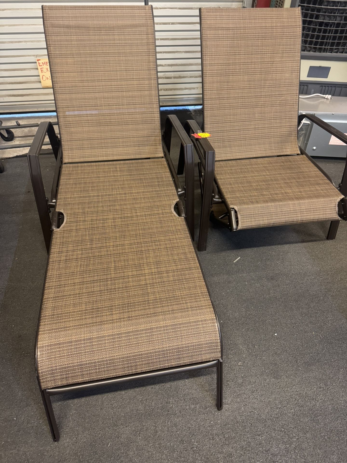 New 2 In 1 Lounge And Chair Fully Assembled (Set Of 2 )