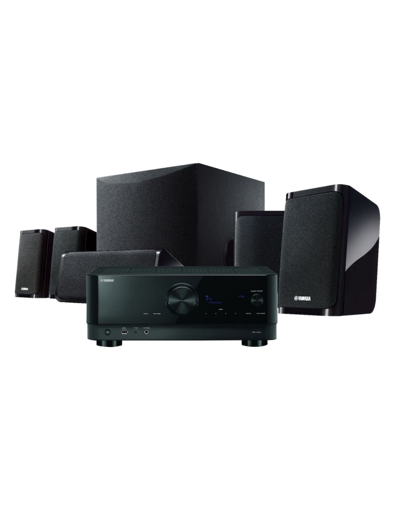 Yamaha - YHT-5960 Premium All-in-One Home Theater System with 8K HDMI and Wi-Fi - Black