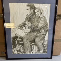 James Dean Marilyn Monroe On Motorcycles