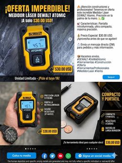 DEWALT Scanner /Escáner de Pared DEWALT (Stud Finder con detección de humedad/voltaje
