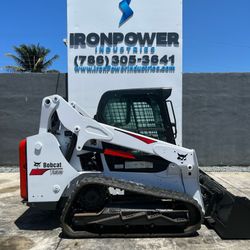 2018 Bobcat T590 Skid Steer Loader Hydraulic Aux Enclosed Cab A/C & Heater