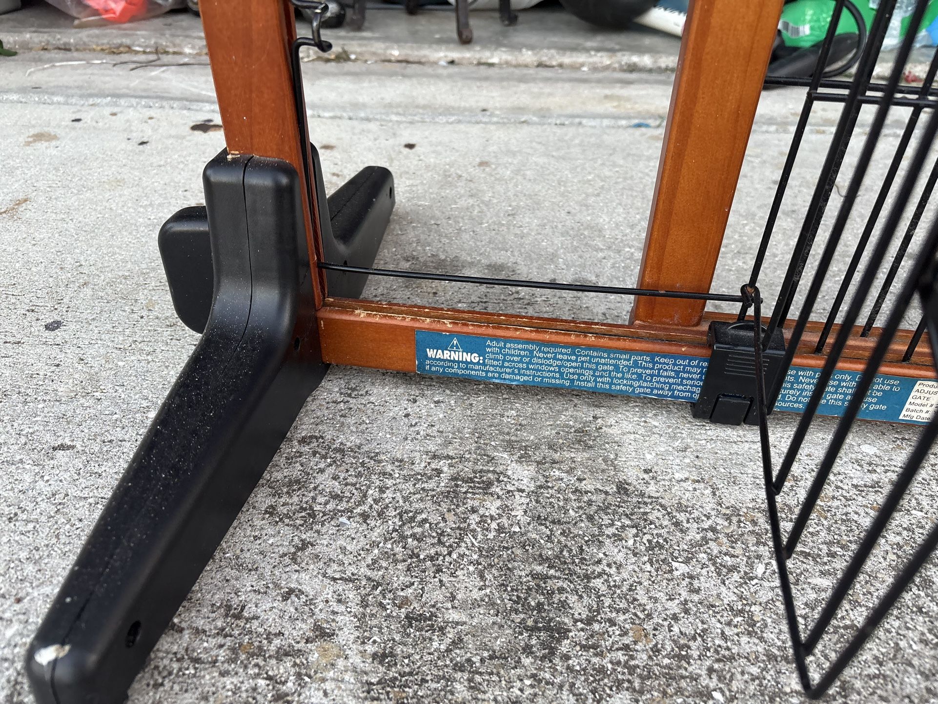 Gate With A Small Doggie Door .