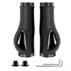 Ergonomic Aluminum Double Lock-on Bike Handlebar Grips - Comfortable, Shock-Absorbing for MTB, BMX, Scooters


