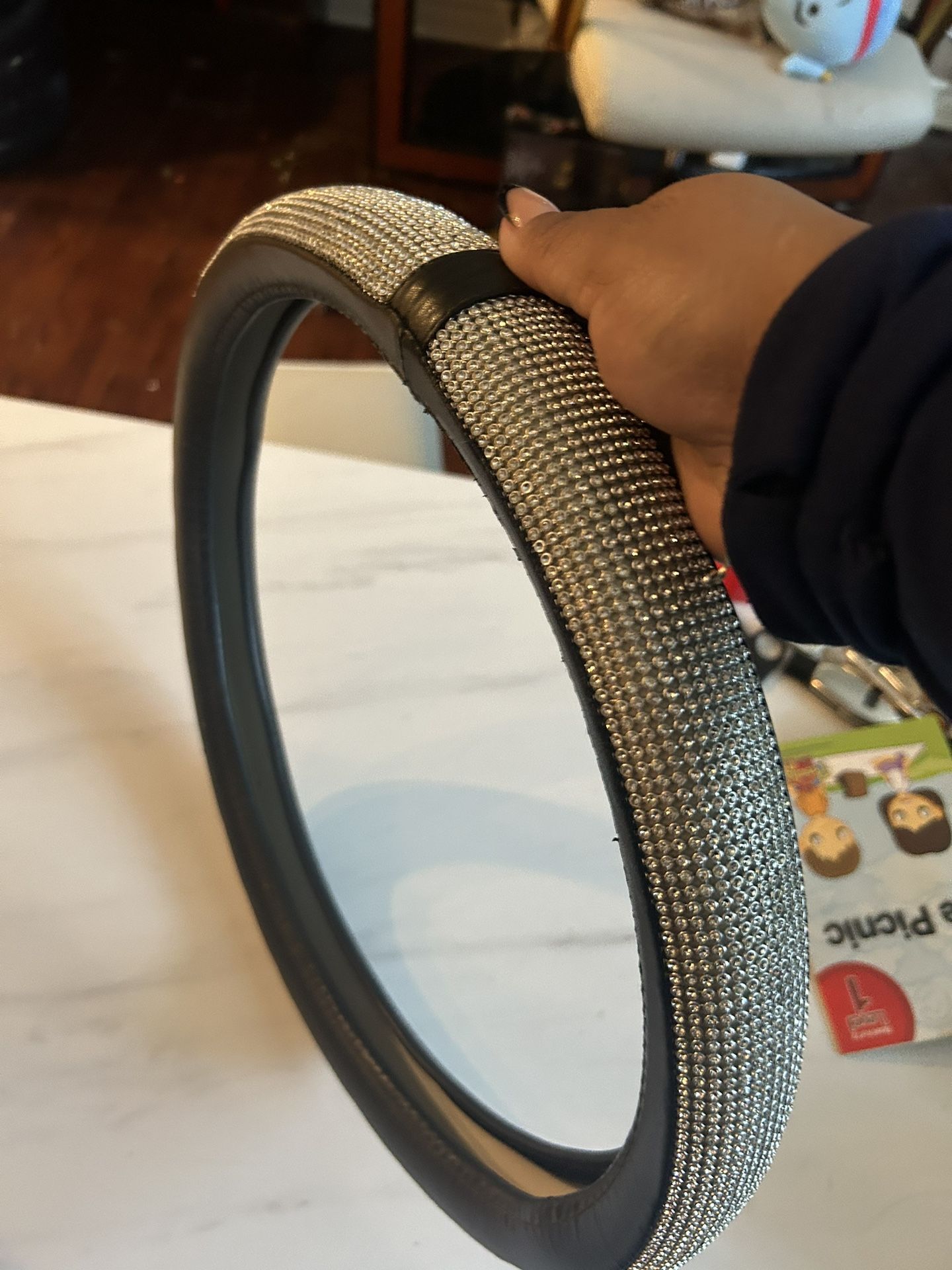 Rhinestone Steering Wheel Cover