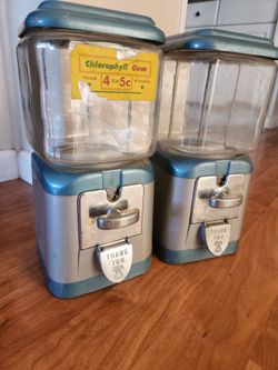 2 vintage Gumball Machine 1970s