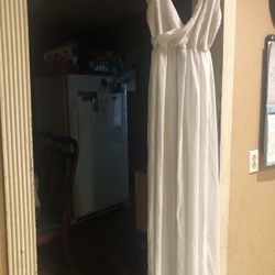 Pregnancy White Dress 