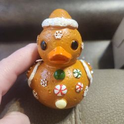 Gingerbread Resin Holiday Duck New
