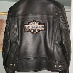 Motorcycle real leather jacket